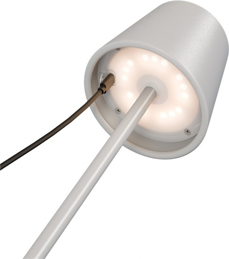 Goobay Trådlös LED-bordslampa RGBW, vit med touch-styrning, 150 lm, många RGB-ljusfärger och varmvitt (3000 K), steglöst dimbar Goobay Trådlös LED-bordslampa RGBW, vit med touch-styrning, 150 lm, många RGB-ljusfärger och varmvitt (3000 K), steglöst dimbar