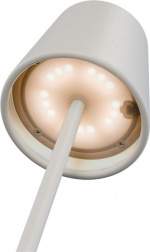 Goobay Trådlös LED-bordslampa RGBW, vit med touch-styrning, 150 lm, många RGB-ljusfärger och varmvitt (3000 K), steglöst dimbar Goobay Trådlös LED-bordslampa RGBW, vit med touch-styrning, 150 lm, många RGB-ljusfärger och varmvitt (3000 K), steglöst dimbar