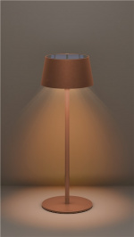 Goobay Trådlös LED-bordslampa med solcell, brons med touchkontroll, 150 lm, varmvit (3000 K), steglöst dimbar