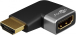 Goobay HDMI™ vinkeladapter 90° horisontal, 8K @ 60 Hz, guldpläterad HDMI™-uttag (typ A) > HDMI™ kontakt (typ A) 90 ° Goobay HDMI™ vinkeladapter 90° horisontal, 8K @ 60 Hz, guldpläterad HDMI™-uttag (typ A) > HDMI™ kontakt (typ A) 90 °