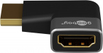 Goobay HDMI™ vinkeladapter 270° horisontal, 8K @ 60 Hz, guldpläterad HDMI™-uttag (typ A) > HDMI™ kontakt (typ A) 270 ° Goobay HDMI™ vinkeladapter 270° horisontal, 8K @ 60 Hz, guldpläterad HDMI™-uttag (typ A) > HDMI™ kontakt (typ A) 270 °