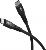 Goobay USB-C™ supersoft textilkabel med metallkontakter, 2 m, svart elegant och extra robust anslutningskabel för enheter med USB-C™-port Goobay USB-C™ supersoft textilkabel med metallkontakter, 2 m, svart elegant och extra robust anslutningskabel för enheter med USB-C™-port
