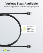 Goobay Lightning-USB-C™ supersoft textilkabel med metallkontakter, 3 m, svart MFi-certifierad, elegant och extra robust laddnings- och synkroniseringskabel för Apple iPhone/iPad (svart) Goobay Lightning-USB-C™ supersoft textilkabel med metallkontakter, 3 m, svart MFi-certifierad, elegant och extra robust laddnings- och synkroniseringskabel för Apple iPhone/iPad (svart)