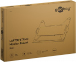 Goobay Deluxe laptopfäste för monitorarm, svart för bildskärmar från 11,6 till 17,3 tum (29 - 44 cm), max. 9 kg, för montering på ett bildskärmsfäste Goobay Deluxe laptopfäste för monitorarm, svart för bildskärmar från 11,6 till 17,3 tum (29 - 44 cm), max. 9 kg, för montering på ett bildskärmsfäste