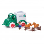 Viking Toys Jumbo Hestetransport M/1 person +2 heste + hegn (130007)
