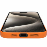 Celly Magdual MagSafe-kompatibelt skal iPhone 16 Orange + Transparent