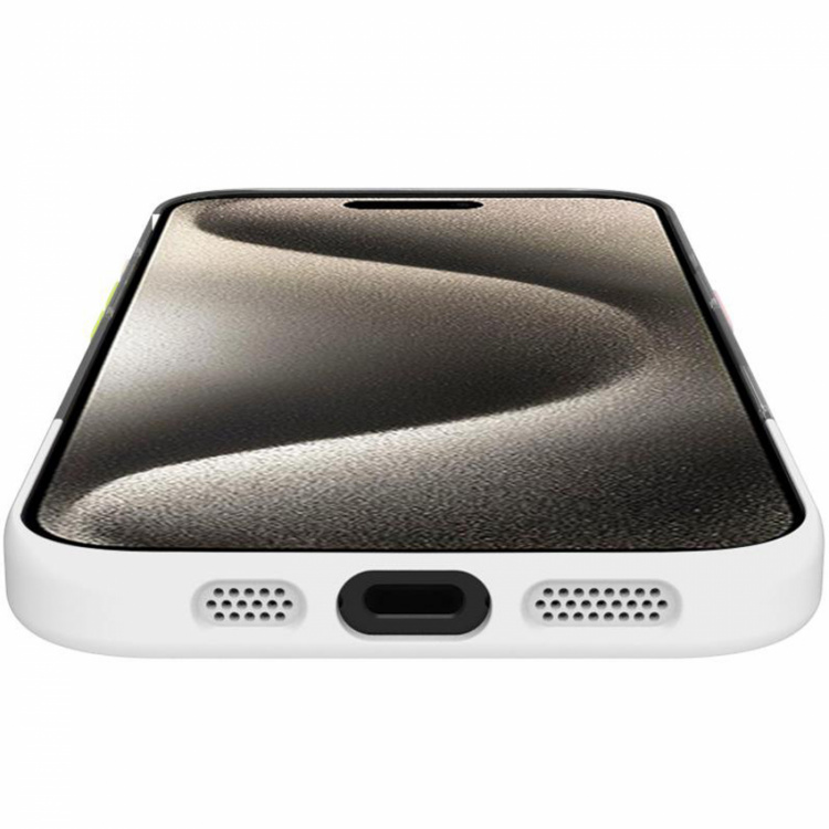 Celly Magdual MagSafe-kompatibelt skal iPhone 16 Vit + Transparent