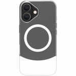 Celly Magdual MagSafe-kompatibelt skal iPhone 16 Vit + Transparent