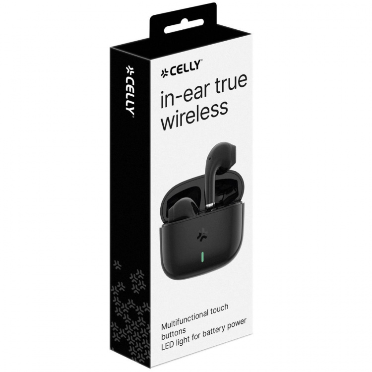 Celly Tips1 True Wireless Bluetooth-headset Drop/In-Ear Svart