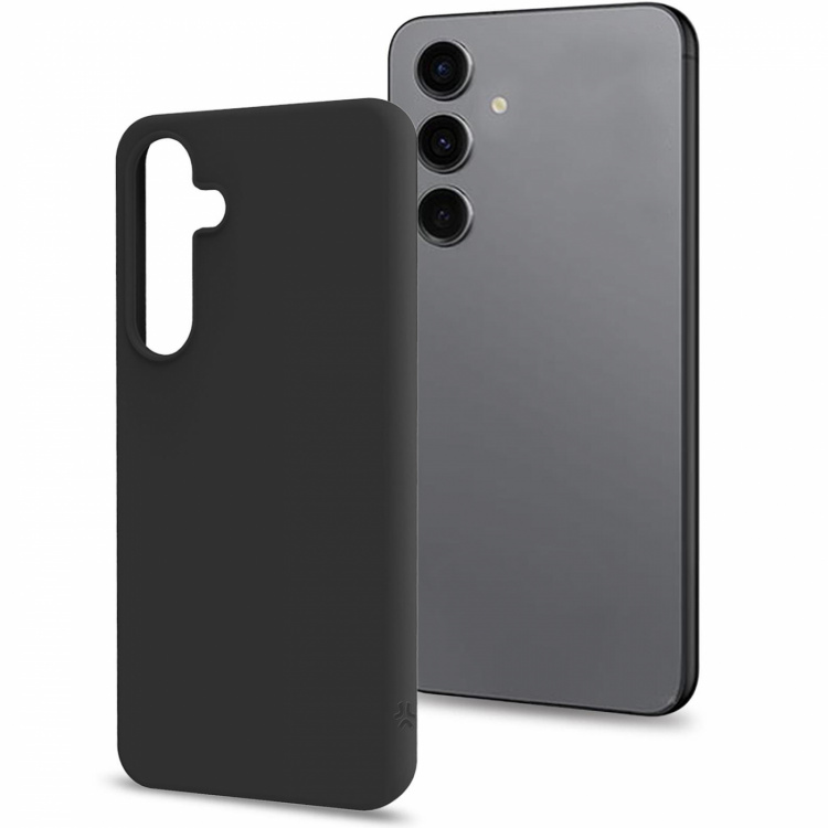 Celly Cromo Soft rubber case Galaxy S24 FE Svart