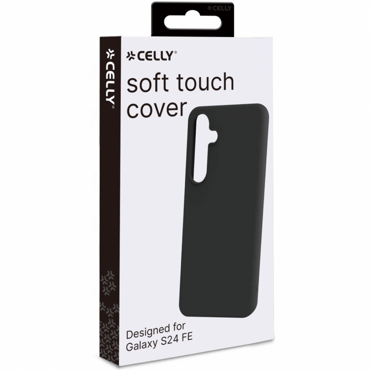 Celly Cromo Soft rubber case Galaxy S24 FE Svart
