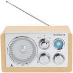 Denver AM/FM analog radio Ljust trä