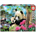 Educa 1000 brikker - Morgen-panda-puslespil (017995)