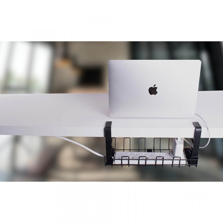 Desire2 Deskmate Kabelkurv til Strømudtag Sort