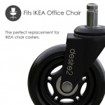 Desire2 Gummihjul 20 mm til IKEA stole 5-pk