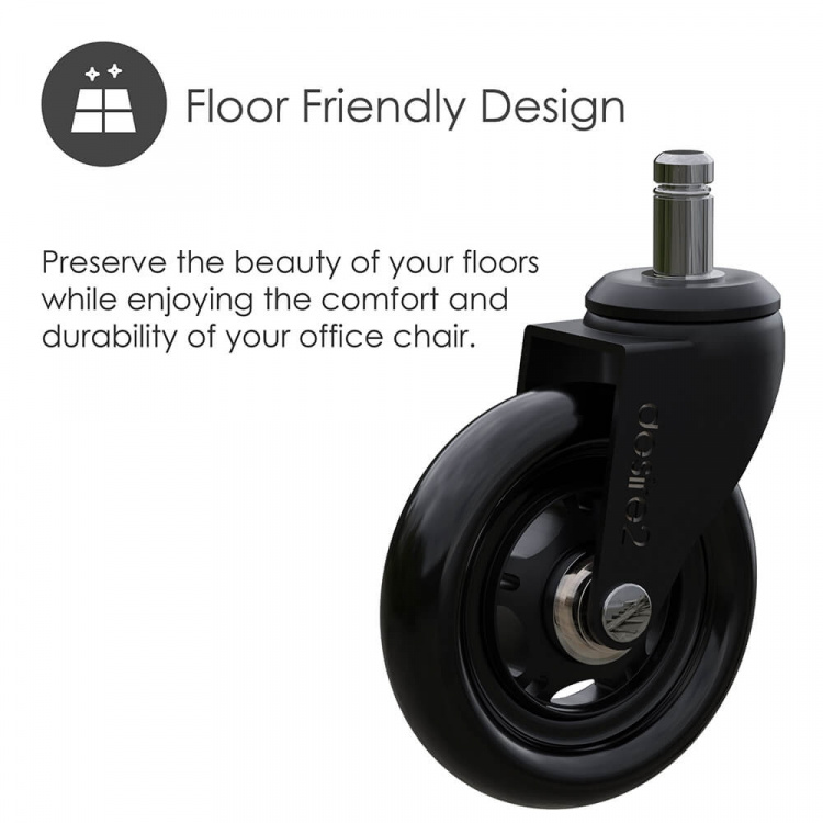 Desire2 Gummihjul 20 mm til IKEA stole 5-pk