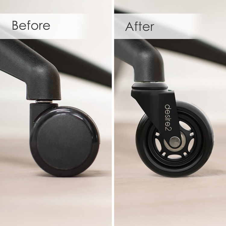 Desire2 Gummihjul 20 mm til IKEA stole 5-pk