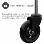 Desire2 Drejelige Rullehjul Universal Stole 22mm 5-pk Desire2 Drejelige Rullehjul Universal Stole 22mm 5-pk