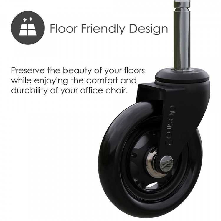 Desire2 Drejelige Rullehjul Universal Stole 22mm 5-pk Desire2 Drejelige Rullehjul Universal Stole 22mm 5-pk