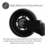 Desire2 Drejelige Rullehjul Universal Stole 22mm 5-pk Desire2 Drejelige Rullehjul Universal Stole 22mm 5-pk