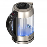 BLACK+DECKER Kedel Glas med Tefilter 1,7 L