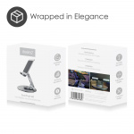 Desire2 Tabletstander Dual Pivot 360 Sølv