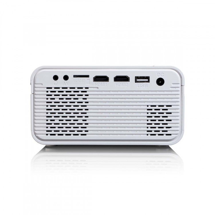 Lenco LCD-projektor med høj opløsning, understøtter Full HD 1080P-indhold Hvid Lenco LCD-projektor med høj opløsning, understøtter Full HD 1080P-indhold Hvid