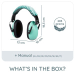 Alecto Høreværn til babyer og småbørn Grøn