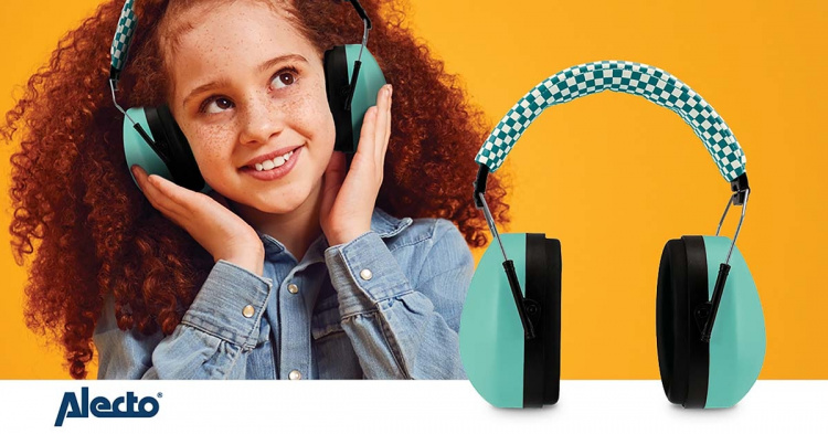 Alecto Høreværn til babyer og småbørn Grøn