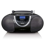 Lenco Bærbar DAB+- og FM-radio med cd-kassette og Bluetooth® Sort