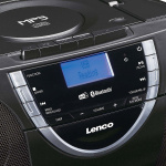 Lenco Bærbar DAB+- og FM-radio med cd-kassette og Bluetooth® Sort