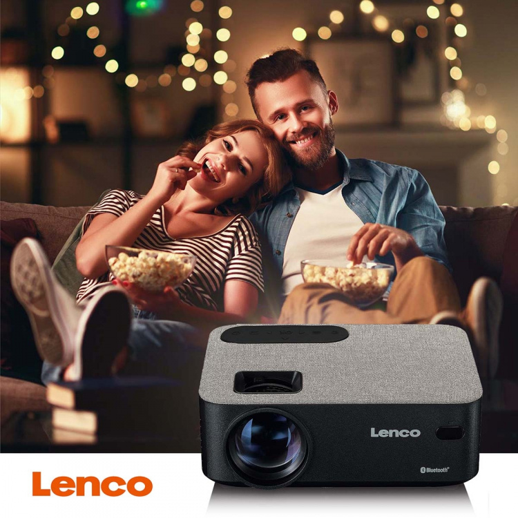 Lenco HD 720P LCD-projektor med Bluetooth® Grey