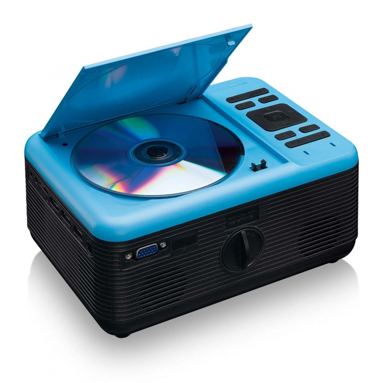 Lenco LCD-projektor med dvd-afspiller og Bluetooth® Blue Lenco LCD-projektor med dvd-afspiller og Bluetooth® Blue