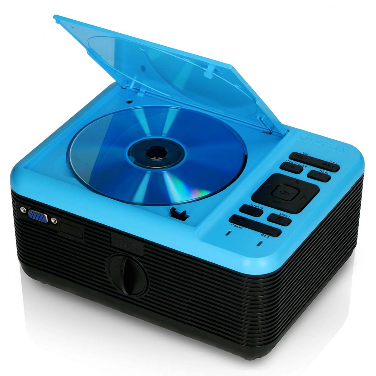 Lenco LCD-projektor med dvd-afspiller og Bluetooth® Blue Lenco LCD-projektor med dvd-afspiller og Bluetooth® Blue