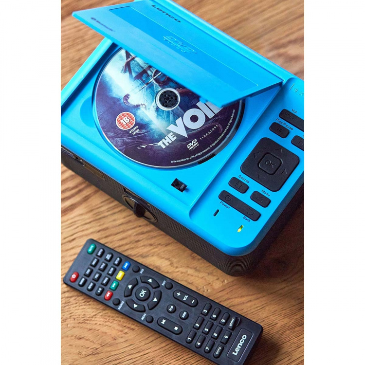 Lenco LCD-projektor med dvd-afspiller og Bluetooth® Blue Lenco LCD-projektor med dvd-afspiller og Bluetooth® Blue