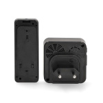 Nedis Trådløst Dørklokke Sæt | Strømforsyning | 100 - 240 V AC 50/60 Hz | 1x 23A 12V | Volume: 110 dB | Signalområde: 150 m | IP55 | Justérbar volume | 58 Melodier | 1 Modtager | Sort Nedis Trådløst Dørklokke Sæt | Strømforsyning | 100 - 240 V AC 50/60 Hz | 1x 23A 12V | Volume: 110 dB | Signalområde: 150 m | IP55 | Justérbar volume | 58 Melodier | 1 Modtager | Sort