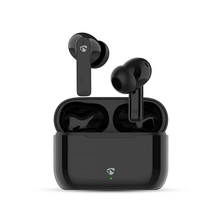 Nedis Fuldt Trådløse hovedtelefoner | ENC (Environmental Noise Cancelling) | Bluetooth® | Maksimal batteritid: 24 timer | Touch Control | Opladningsholder | Trådløs opladningsetui | Indbygget mikrofon | Understøtter stemmestyring | Støjreduktion | IPX4 |  Nedis Fuldt Trådløse hovedtelefoner | ENC (Environmental Noise Cancelling) | Bluetooth® | Maksimal batteritid: 24 timer | Touch Control | Opladningsholder | Trådløs opladningsetui | Indbygget mikrofon | Understøtter stemmestyring | Støjreduktion | IPX4 |