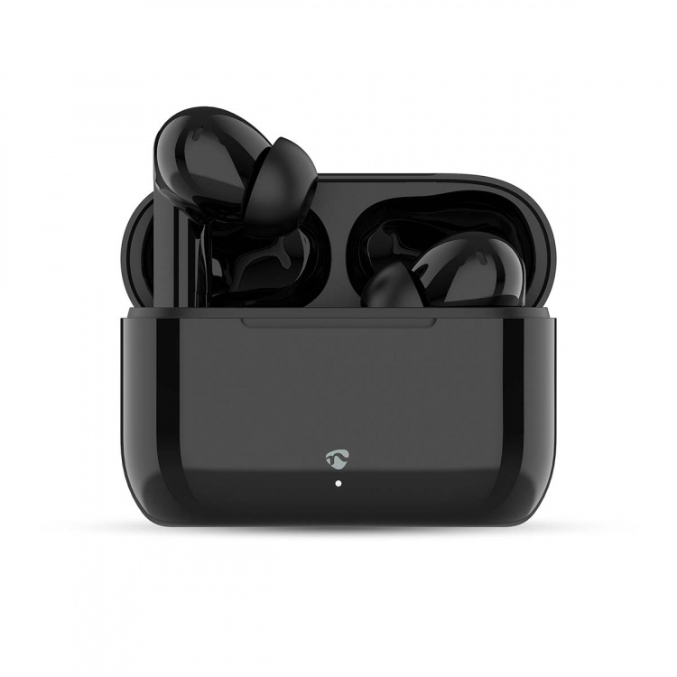 Nedis Fuldt Trådløse hovedtelefoner | ENC (Environmental Noise Cancelling) | Bluetooth® | Maksimal batteritid: 24 timer | Touch Control | Opladningsholder | Trådløs opladningsetui | Indbygget mikrofon | Understøtter stemmestyring | Støjreduktion | IPX4 |  Nedis Fuldt Trådløse hovedtelefoner | ENC (Environmental Noise Cancelling) | Bluetooth® | Maksimal batteritid: 24 timer | Touch Control | Opladningsholder | Trådløs opladningsetui | Indbygget mikrofon | Understøtter stemmestyring | Støjreduktion | IPX4 |