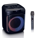 Lenco Kompakt IPX4 Bluetooth® partyhøjttaler med trådløs mikrofon Lenco Kompakt IPX4 Bluetooth® partyhøjttaler med trådløs mikrofon