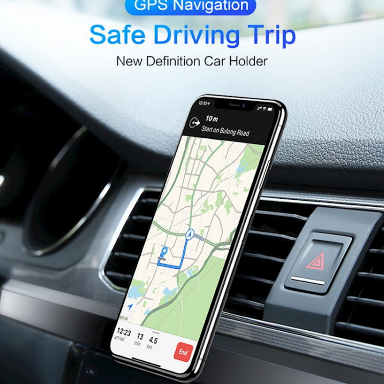 Maxlife MXCG-13 - Magnetisk bilholder til ventilationsgitter, sølv