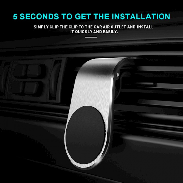 Maxlife MXCG-13 - Magnetisk bilholder til ventilationsgitter, sølv