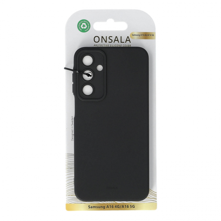Onsala Mobilcover med silikonefølelse Sort - Samsung A16 4G/A16 5G
