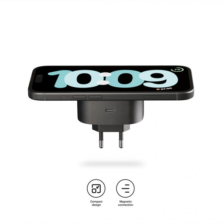 Zens Opladningsadapter Qi Trådløs Sort Zens Opladningsadapter Qi Trådløs Sort