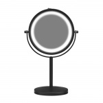 Gillian Jones Bordspejl med stærkt LED-lys - mat sort Gillian Jones Bordspejl med stærkt LED-lys - mat sort