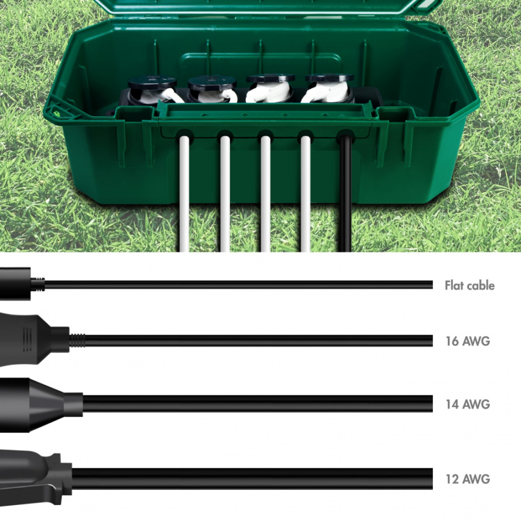 LogiLink Skyddsbox med grenuttag 4-vägs IP54