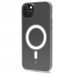 Celly Gelskinmag TPU Cover MagSafe-kompatibelt iPhone 15 Transparent