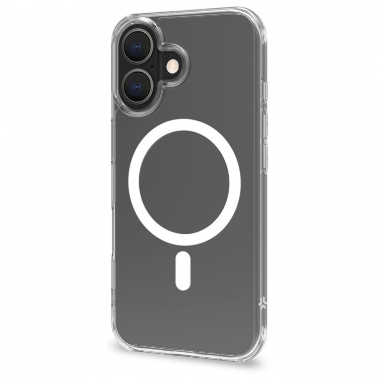 Celly Gelskinmag TPU Cover MagSafe-kompatibelt iPhone 16 Transparent