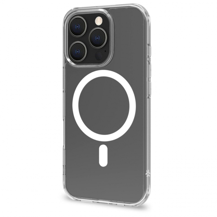 Celly Gelskinmag TPU Cover MagSafe-kompatibelt iPhone 16 Pro Transparent Celly Gelskinmag TPU Cover MagSafe-kompatibelt iPhone 16 Pro Transparent