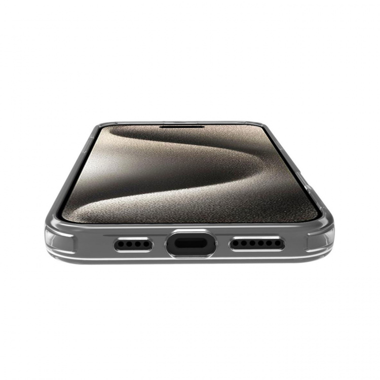 Celly Gelskinmag TPU Cover MagSafe-kompatibelt iPhone 16 Plus Transparent