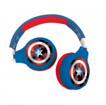 Lexibook Avengers - 2-i-1 Bluetooth-hovedtelefoner, der kan foldes sammen (HPBT010AV)